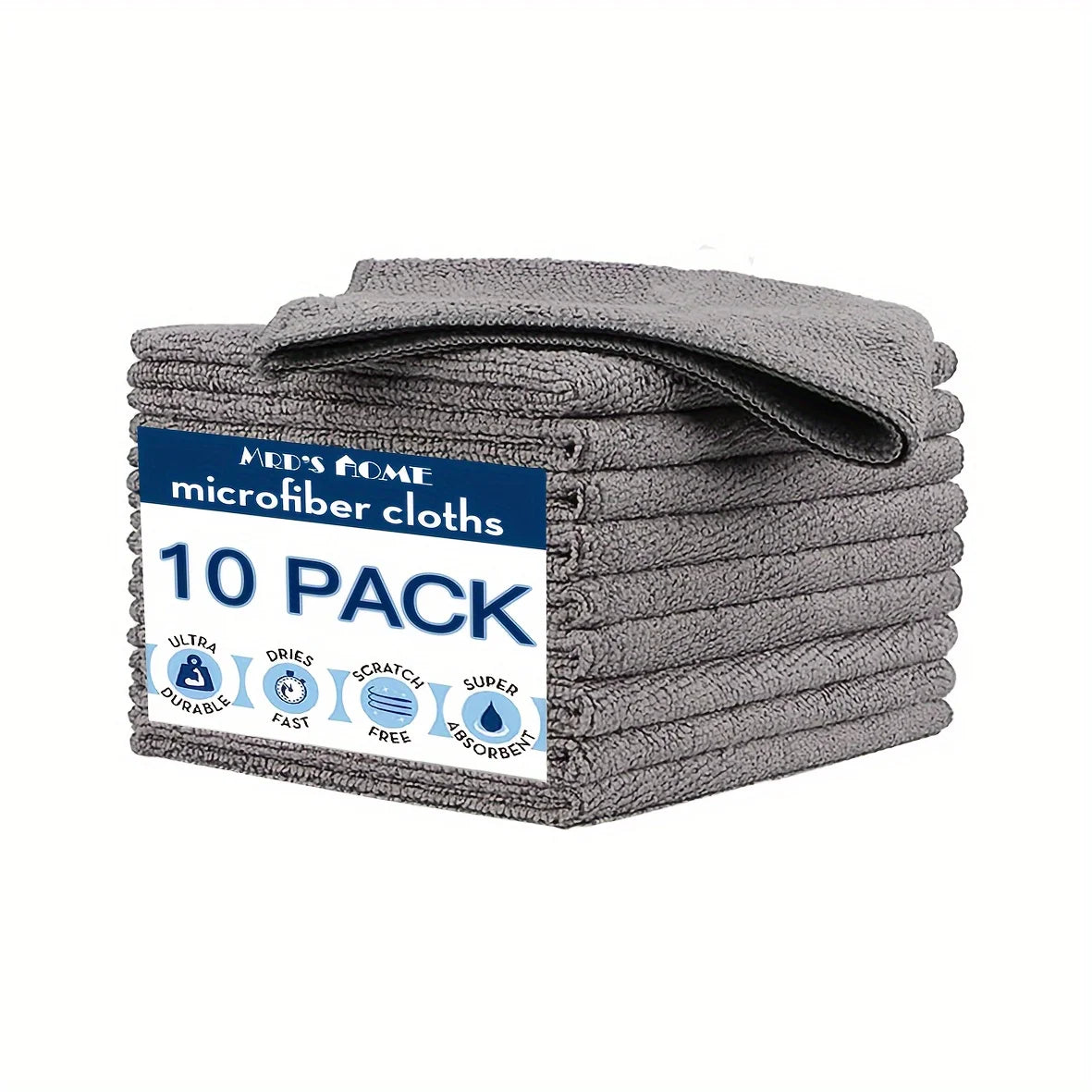 Microfiber Cleaning Cloths - Ultra Absorbent, Stain & Grease Removal Towels For Kitchen, Bathroom, Car & Glass - Dura Peaceful Pleasures Health and Wellness