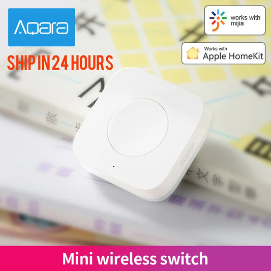 Aqara Smart Wireless Switch Smart Remote One Key Control Intelligent Application Home Security APP Control Work with Homekit Peaceful Pleasures Health and Wellness