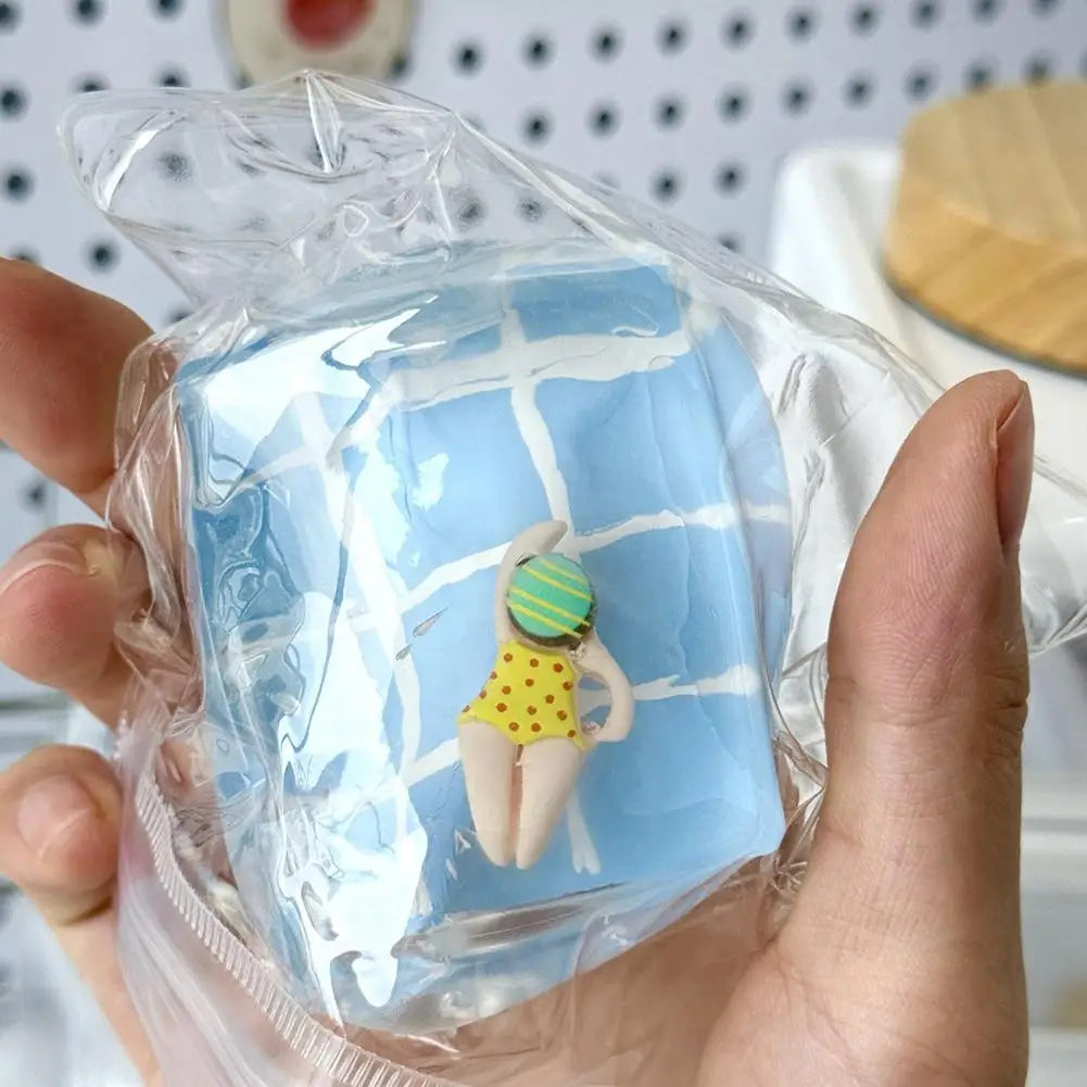 Random Cute Squishy Toy Clear Swimming Pool Squeeze Ball Creative