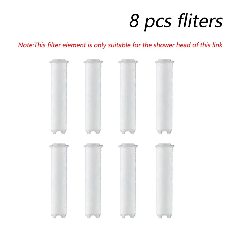 8-Mode Filtered Shower Head | High Pressure & One-Key Stop