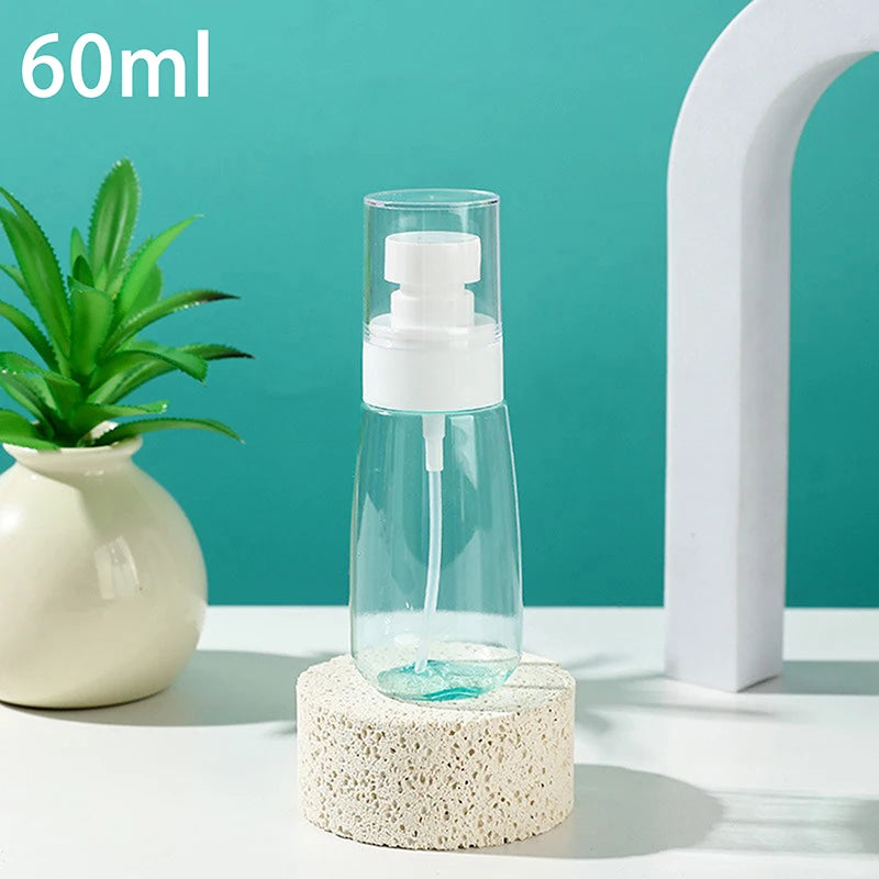 30ml/60ml/100ml Fine Mist Spray Bottle Plastic Bottl Lotion Pump Travel Perfume Water Bottles Refill Peaceful Pleasures Health and Wellness 60ml Blue