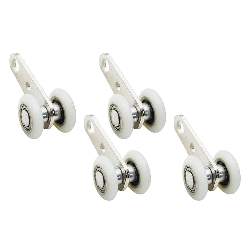 Sliding Door Pulley Block | Metal Bearing Track Roller 2/4 Pack