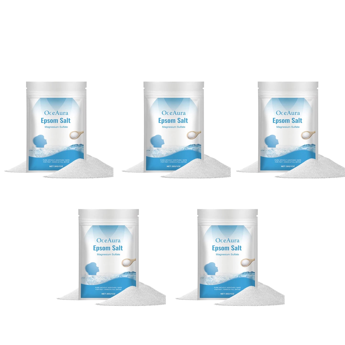 OceAura Epsom Salt Bath Soak | Muscle Relief & Skin Detox