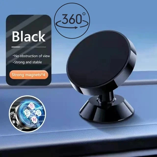 Magnetic Car Phone Holder Mobile Cell Phone Holder Stand Magnet Mount Bracket In Car For iPhone 13 12 Samsung Redmi Xiaomi Peaceful Pleasures Health and Wellness Black