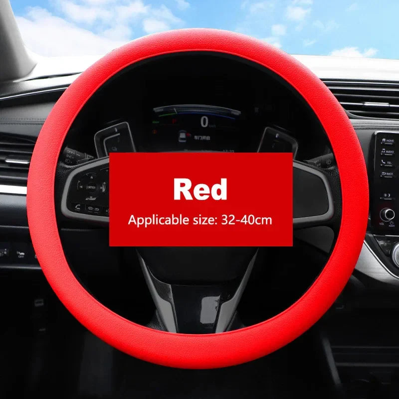 Silicone Steering Wheel Cover | Non-Slip Universal 32–40cm