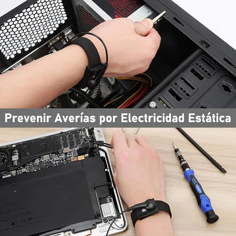 Anti-Static ESD Wrist Strap with 360° Grounding Cable | PCB Repair