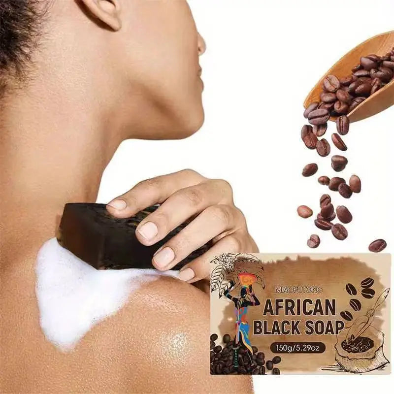 African Black Coffee Soap with Shea Butter & Cocoa – 5.29oz