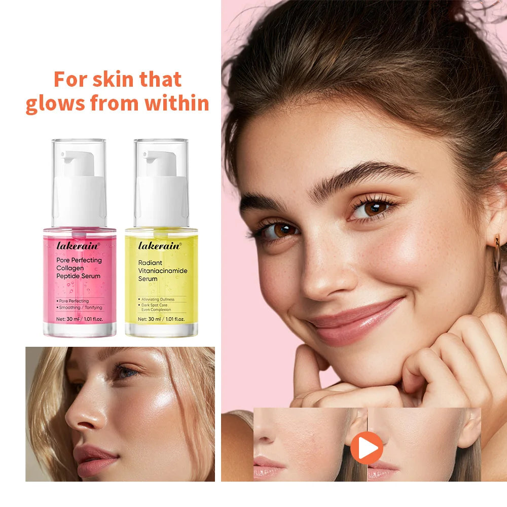 Pore Perfecting Collagen Peptide Serum Niacinamide Serum Anti-Aging Moisture Nourish Nourish Repair Barrier Pore Perfecting Skin Peaceful Pleasures Health and Wellness