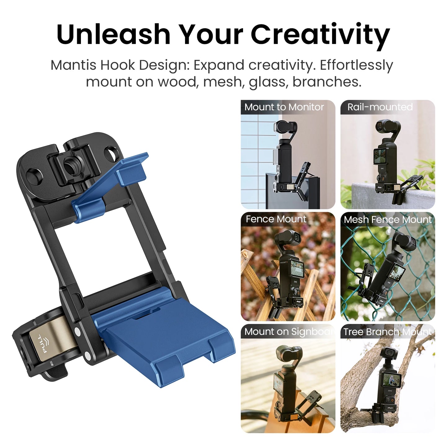 Multi-Functional Extension Bracket Versatile Magnetic Expansion Frame For DJI Pocket 3 Camera Expand Fill Light Accessories Peaceful Pleasures Health and Wellness
