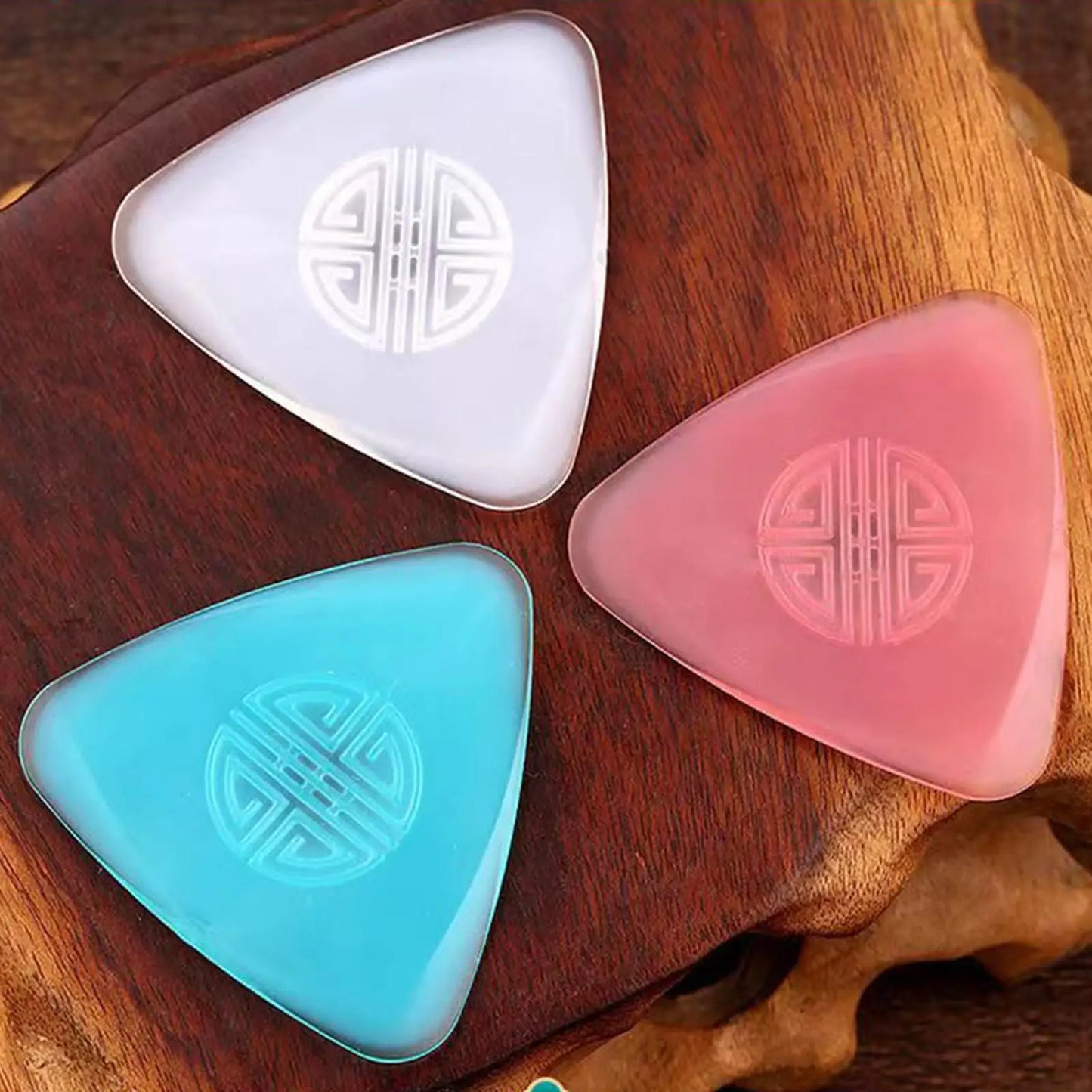 Nylon Non-Slip Guitar Picks Thin Acoustic & Bass Picks For Musicians & Beginners, Versatile Music Accessories For Ukulele Peaceful Pleasures Health and Wellness Blue