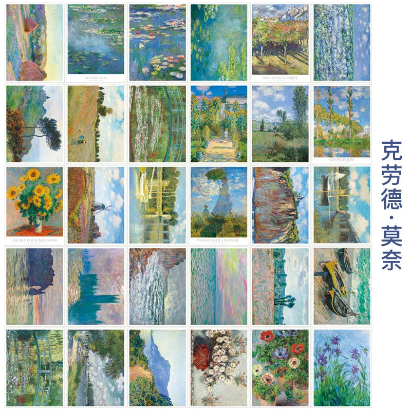 Claude Monet Oil Painting Postcard Vintage Impressionist Art Greeting