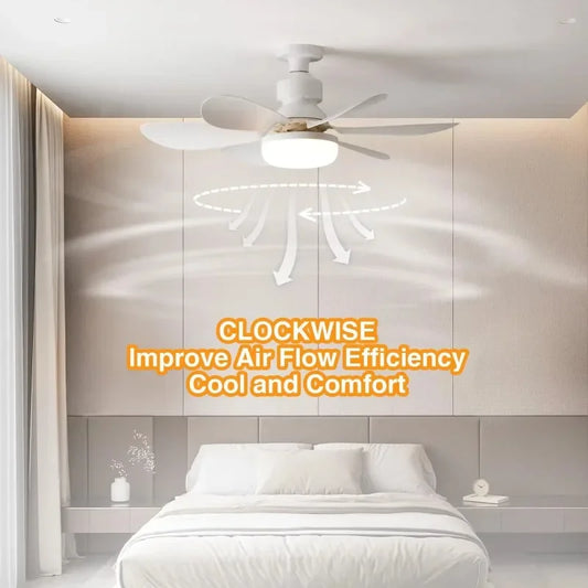 E27 LED 30W Ceiling Fan Light with Remote & Dimmer Ceiling Fan Light Peaceful Pleasures Health and Wellness
