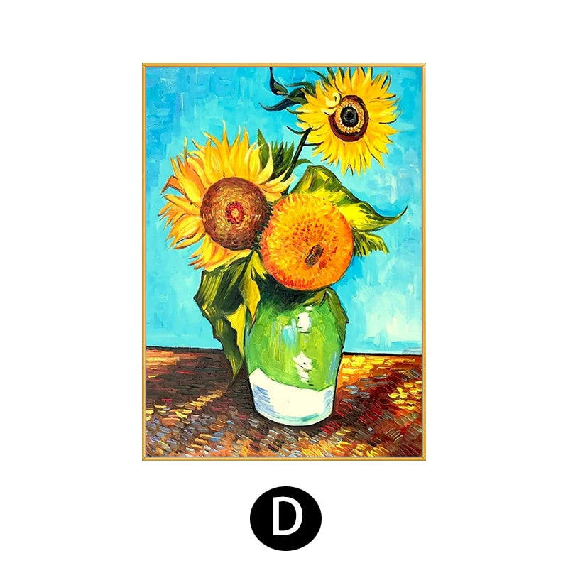 Hand Painted Acrylic Sunflower Canvas Art, Living Room, Bedroom, Corridor, Wall Decor, Modern Decoration, 50x70cm, 120x180cm Peaceful Pleasures Health and Wellness Type D 180x250cm