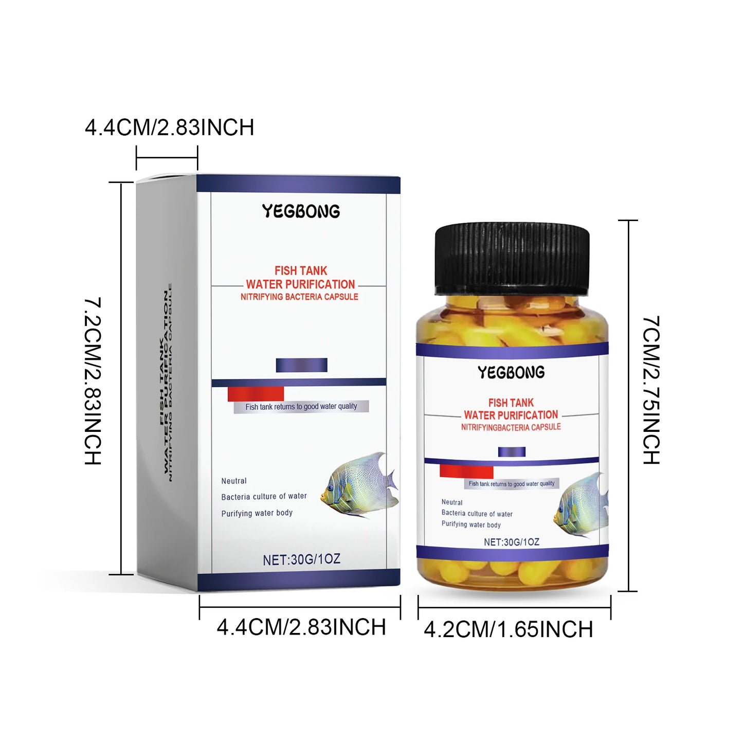Fish Tank Water Purification Capsules 30g | Aquarium Clarifier