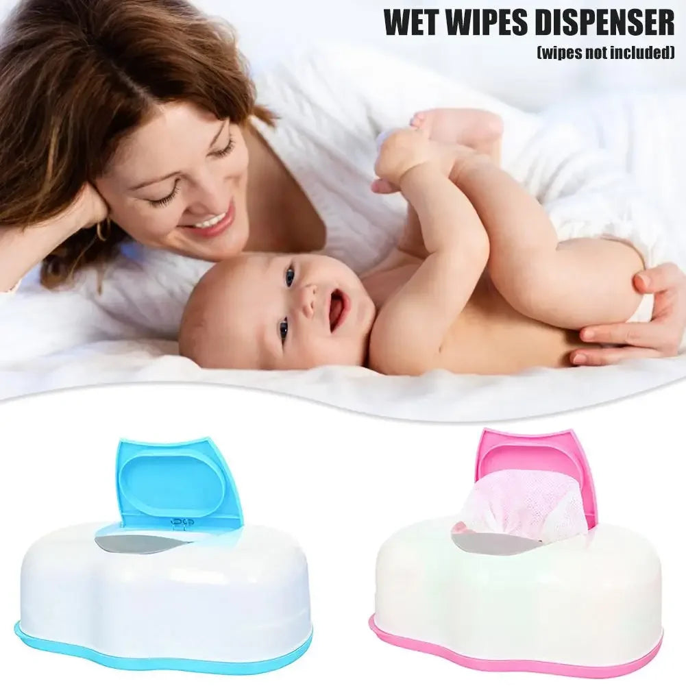 Reusable Baby Wipes Dispenser – Sealed Flip Lid Holder Case