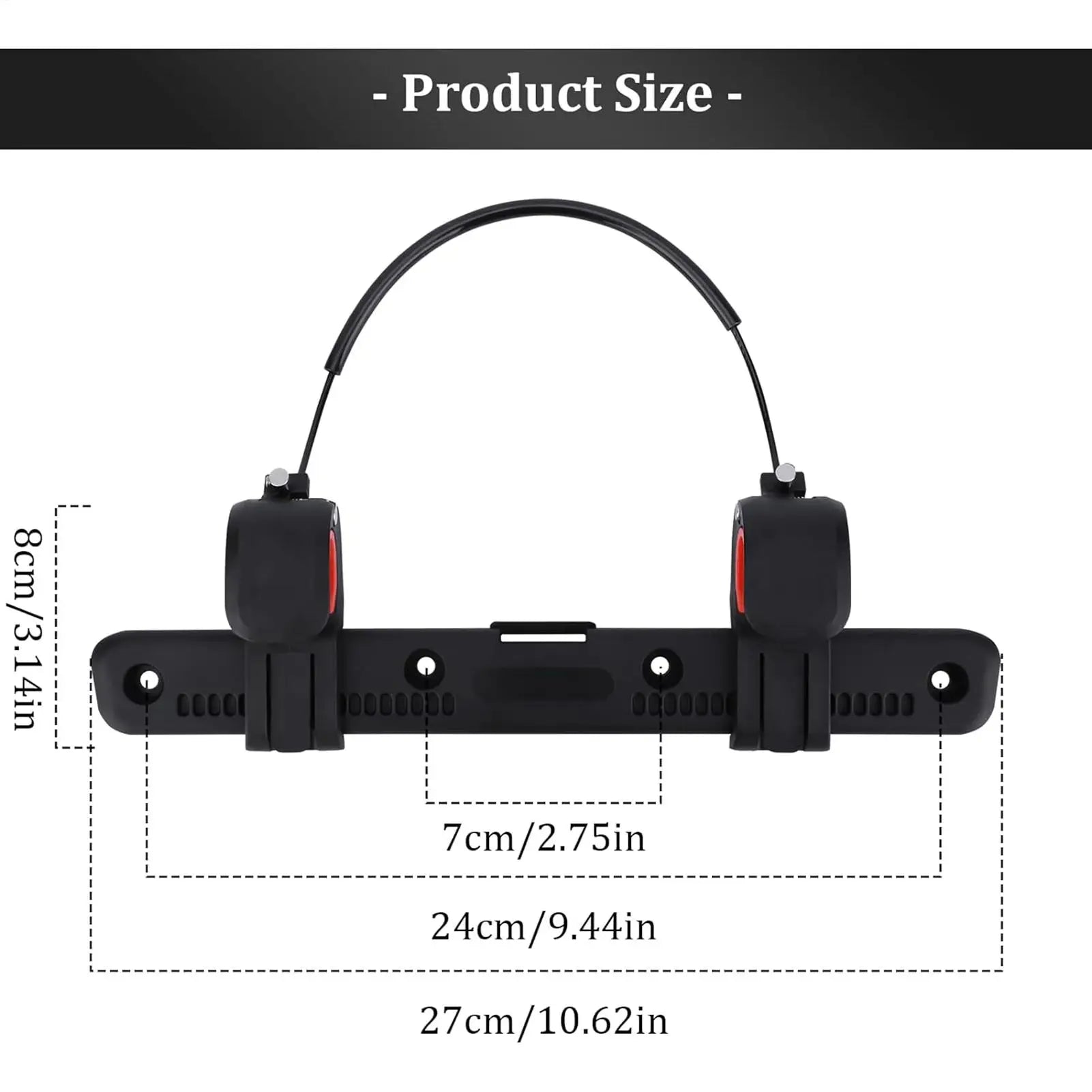 Bike & Motorcycle Pannier Rack Side Bag Buckle | Nylon Pannier Rack Buckle Peaceful Pleasures Health and Wellness