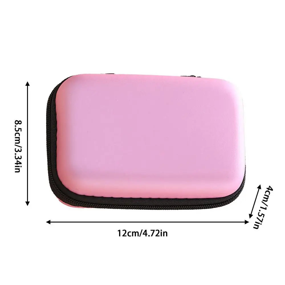 Portable Travel Cable Organizer Bag | EVA Hard Shell Case