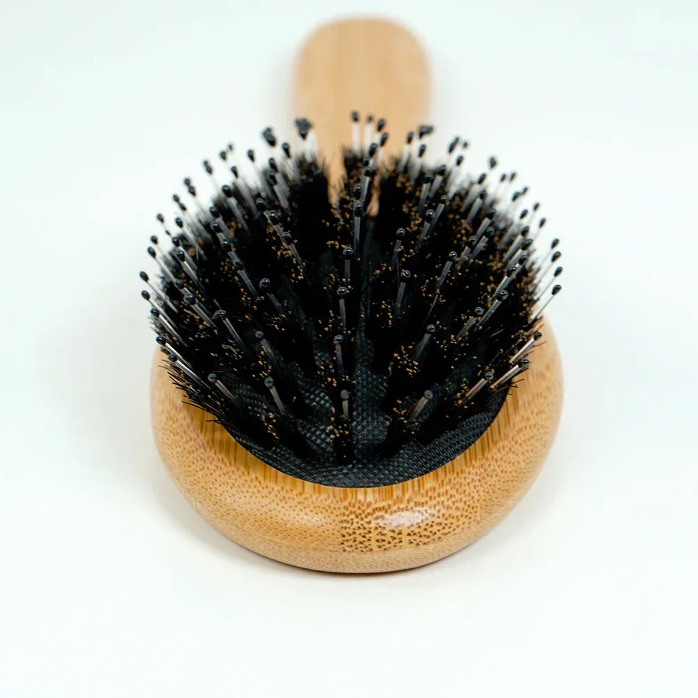 Wooden Soft Bristle Hair Brush – Detangle & Straighten Comb