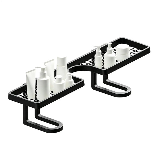 50cm Over-Faucet Sink Shelf | No-Drill Bathroom Organizer Sink Shelf Organizer Peaceful Pleasures Health and Wellness