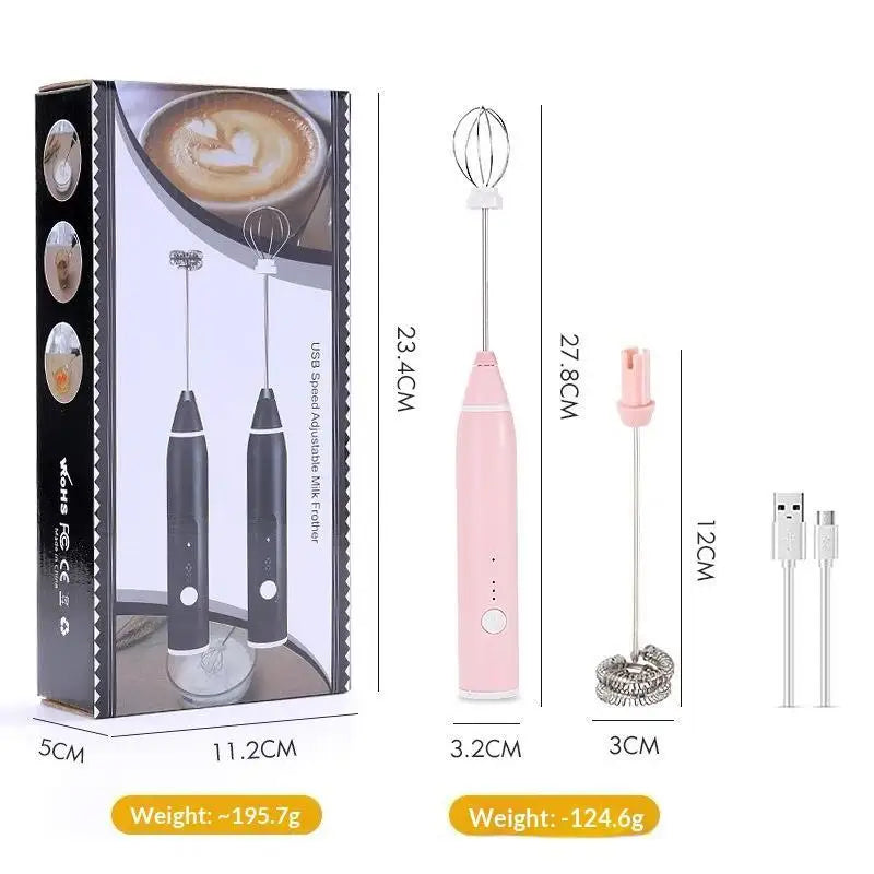 Rechargeable Electric Egg Beater | 3-Speed Cordless Whisk