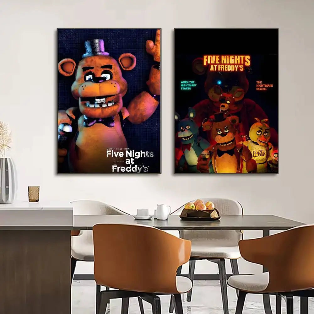 FNAF Five Nights at Freddy's Ultimate Group Poster | Waterproof Wall Art Poster Peaceful Pleasures Health and Wellness