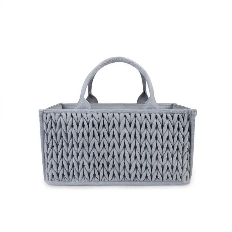 Foldable Baby Diaper Storage Basket | Travel Nursery Caddy