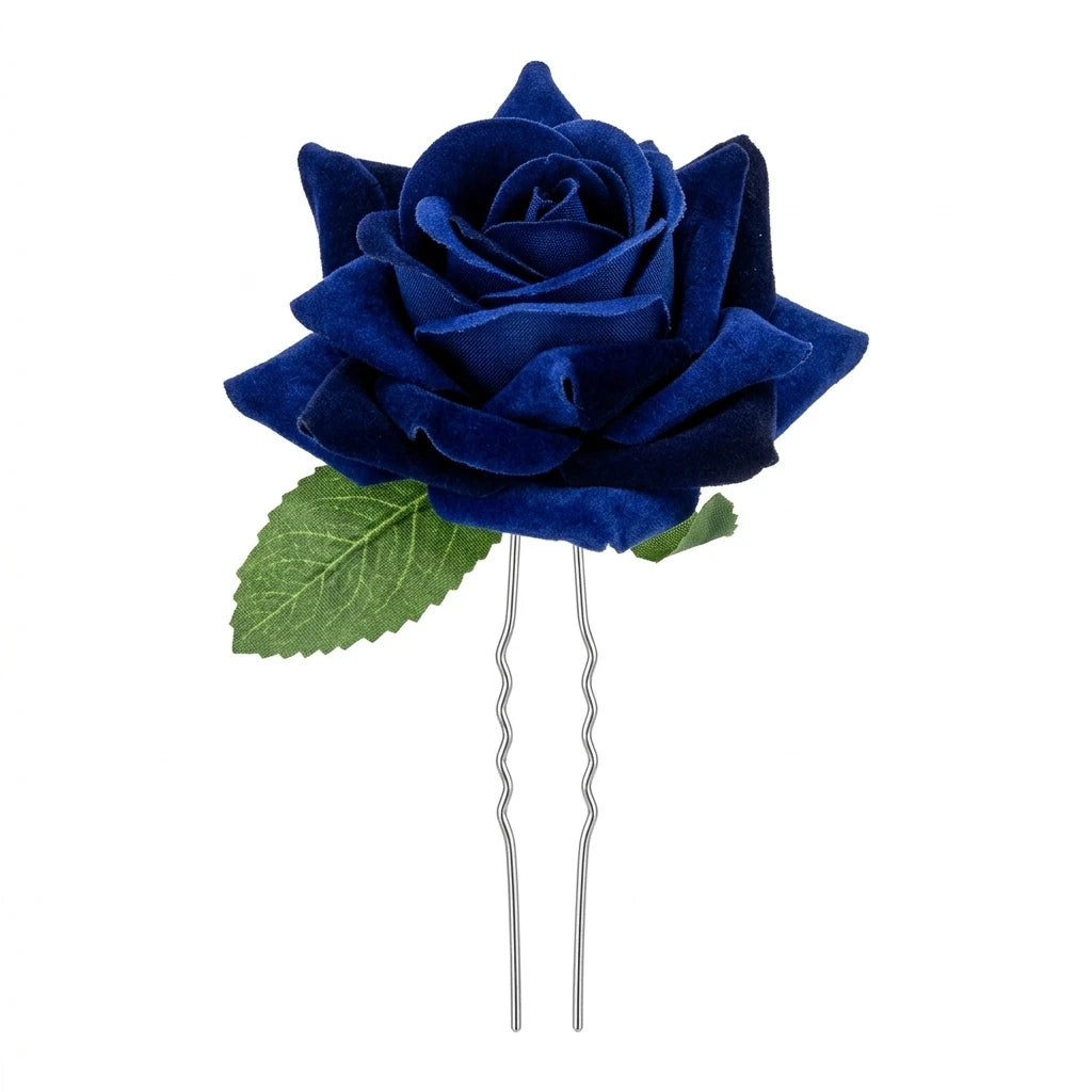 Artificial-Roses Hair Fork U Shape Design Silk Flower Bridal Headwear Peaceful Pleasures Health and Wellness style 2