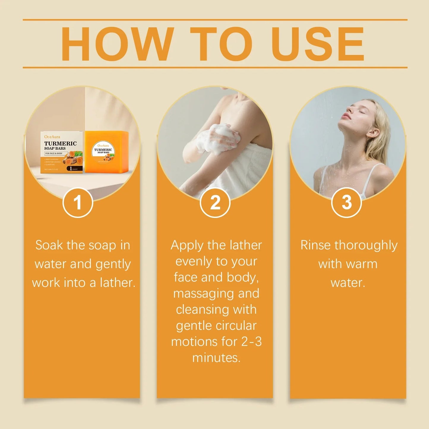 OceAura Turmeric Purifying & Nourishing Body Soap