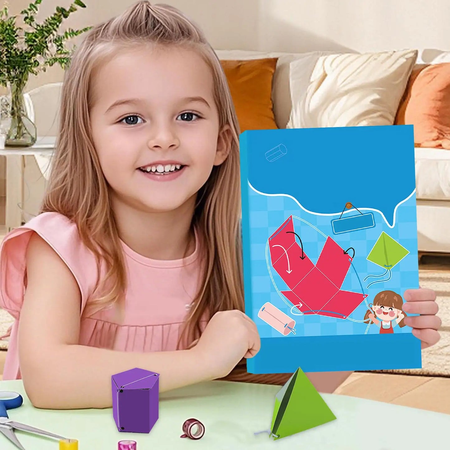 Pull String 3D Geometry Learning Book | Montessori Math Toy Educational Math Toy Peaceful Pleasures Health and Wellness