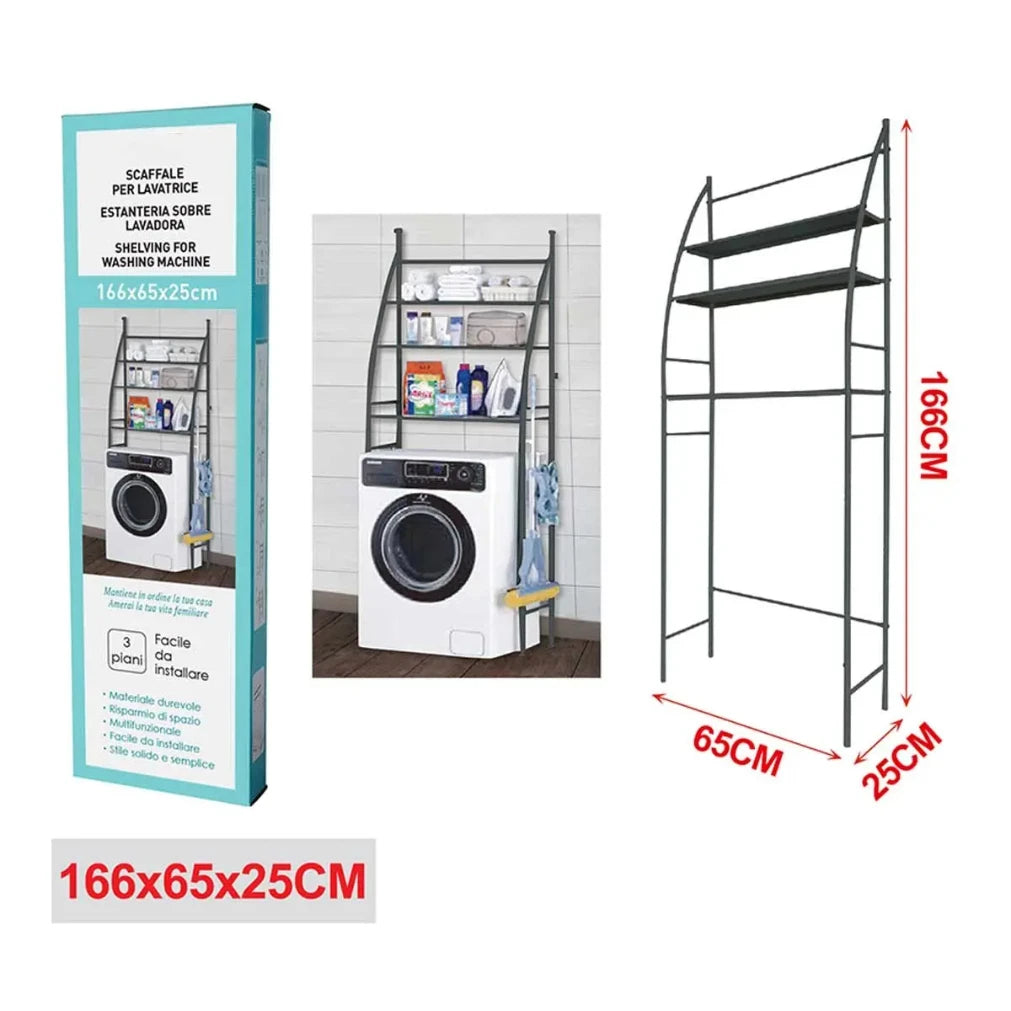3-Tier Over Washing Machine Shelf | Waterproof Storage Rack