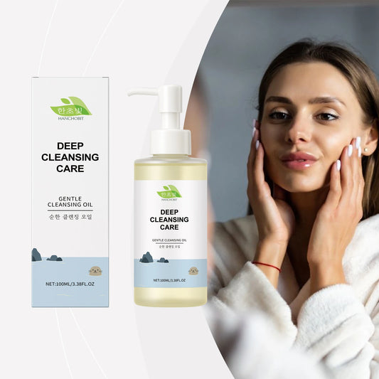 Hanchobit Cleansing Facial Oil | Deep Pore Cleanser 100ml Facial Cleansing Oil Peaceful Pleasures Health and Wellness