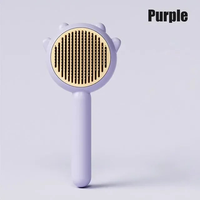 Self-Cleaning Pet Grooming Brush | Cat & Dog Deshedding Comb