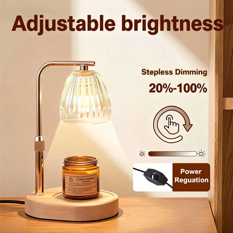 RUNTOIN 35W Dimmable Candle Warmer Lamp – Adjustable Height