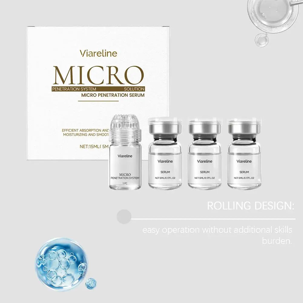 Collagen Anti-Wrinkle Essence Hydrating Firming Pore-Cleaning Anti-Aging Essence Set Hyaluronic Acid Stock Solutions Face Serum Peaceful Pleasures Health and Wellness