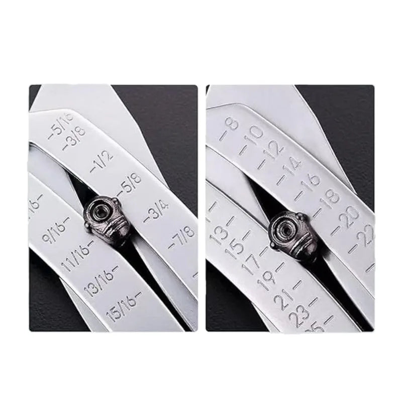 Portable Thread Size Checker & Hex Nut Screw Gauge Tool Thread Gauge Tool Peaceful Pleasures Health and Wellness