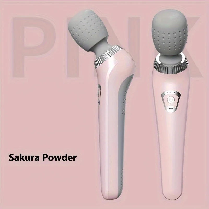 New Portable handheld massager USB rechargeable multifunctional full body massage gun relax neck back legs and waist masajeador Peaceful Pleasures Health and Wellness Pink