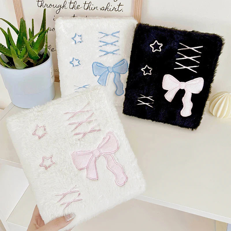 A6 Ballet Plush Bowknot Photocard Binder Album | Kpop Collect Book