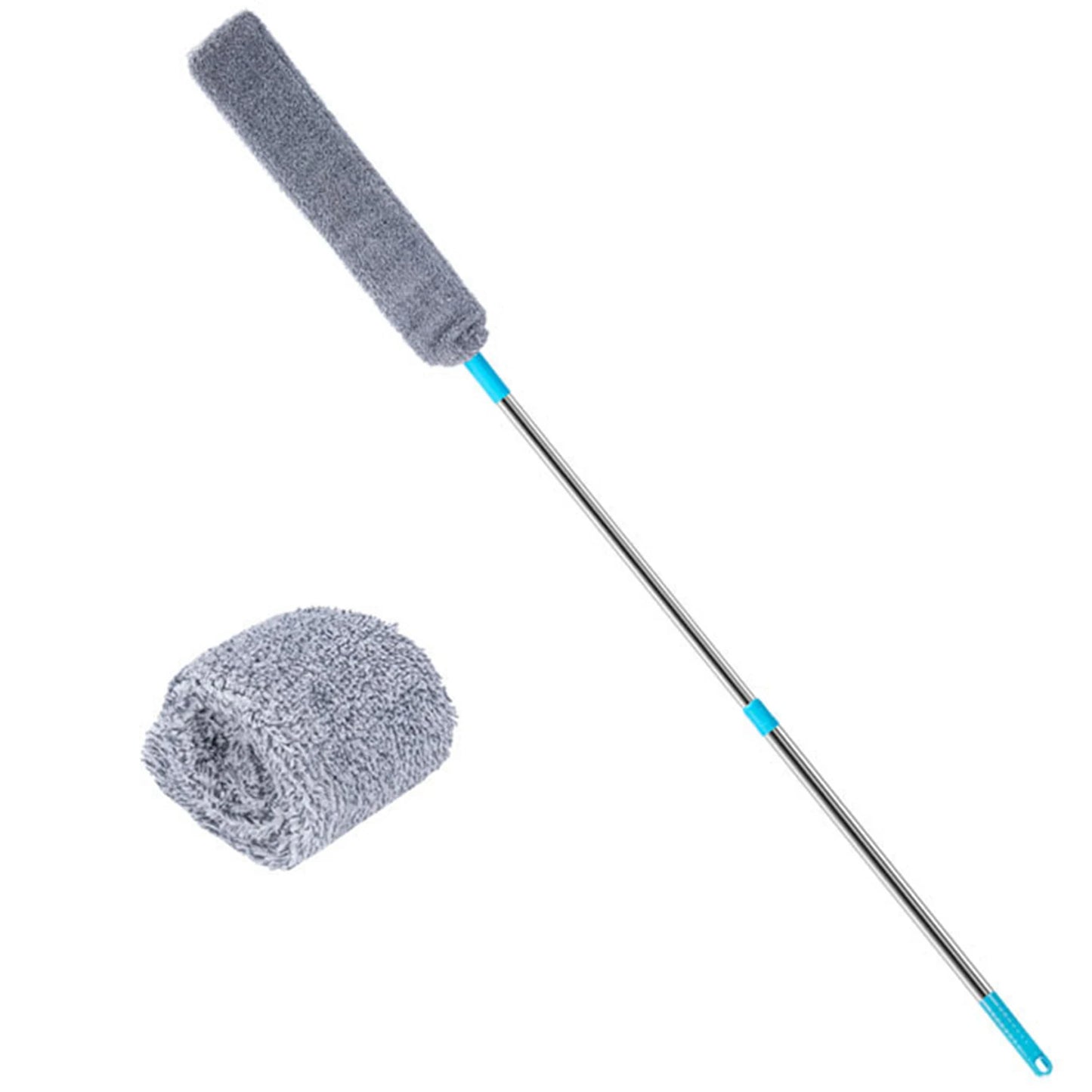 Gaps Dust Cleaner Microfiber Under Furniture & Appliance Mop with Extendable Stainless Steel Rod Household Cleaning Brushes Peaceful Pleasures Health and Wellness