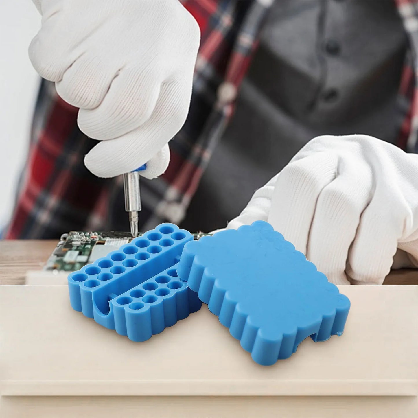 Bit Holder 32 Holes Organiser Screwdriver Drill Storage Shank Box