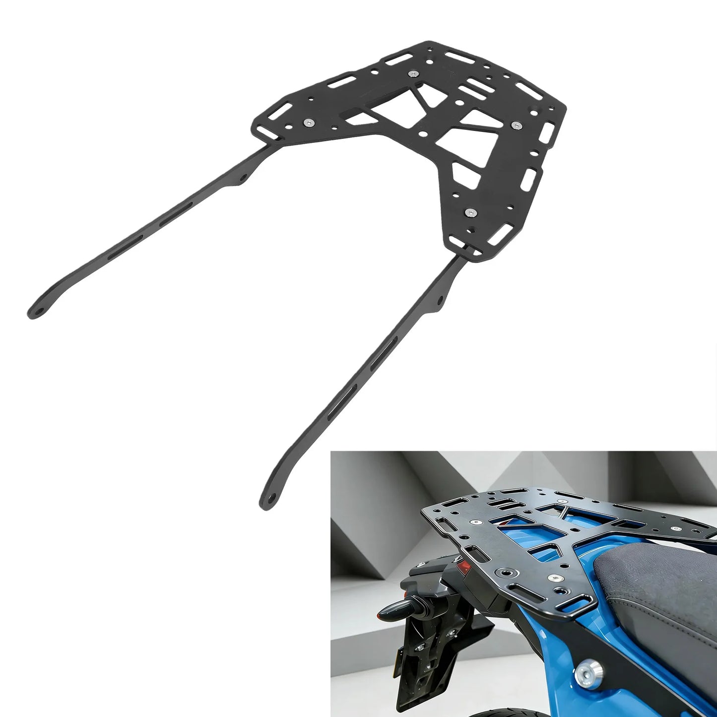 Aluminum Rear Luggage Rack for Yamaha Ténéré 700 XTZ700 2019–2025