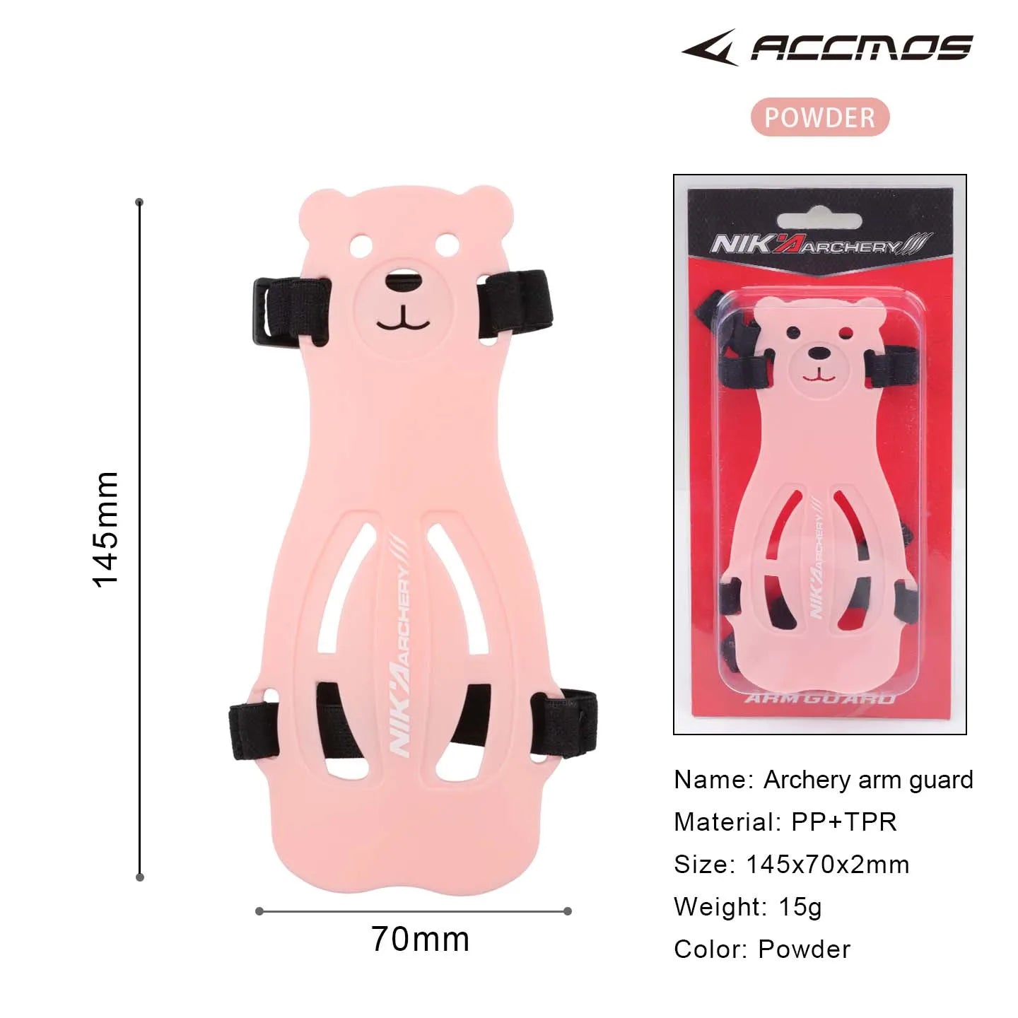 Arm Guard Cute Bear Safe Rubber Adjustable Archery Accessory