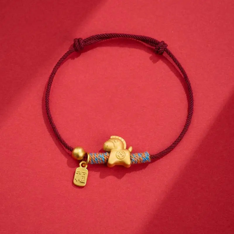2026 Year of the Horse Red Lucky Bracelet | Chinese New Year