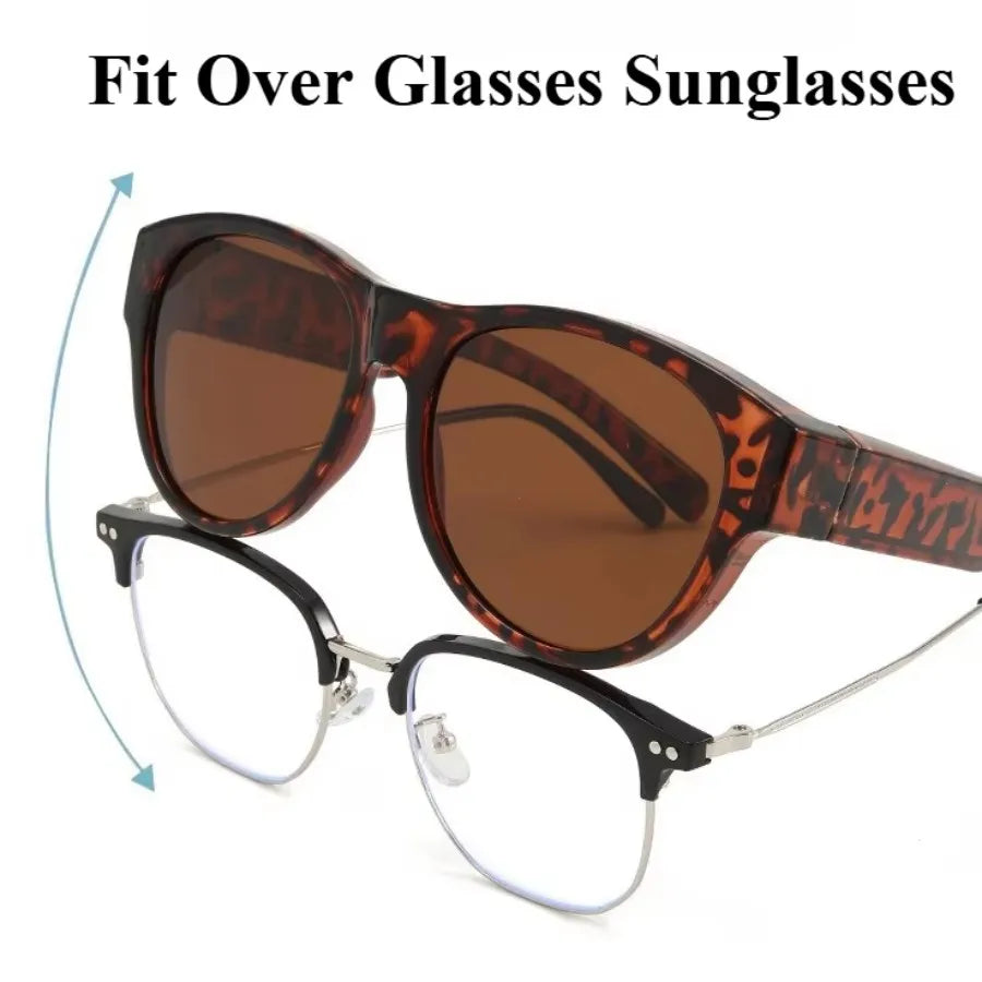 Winful UV400 Polarized Fit Over Glasses Wrap Sunglasses