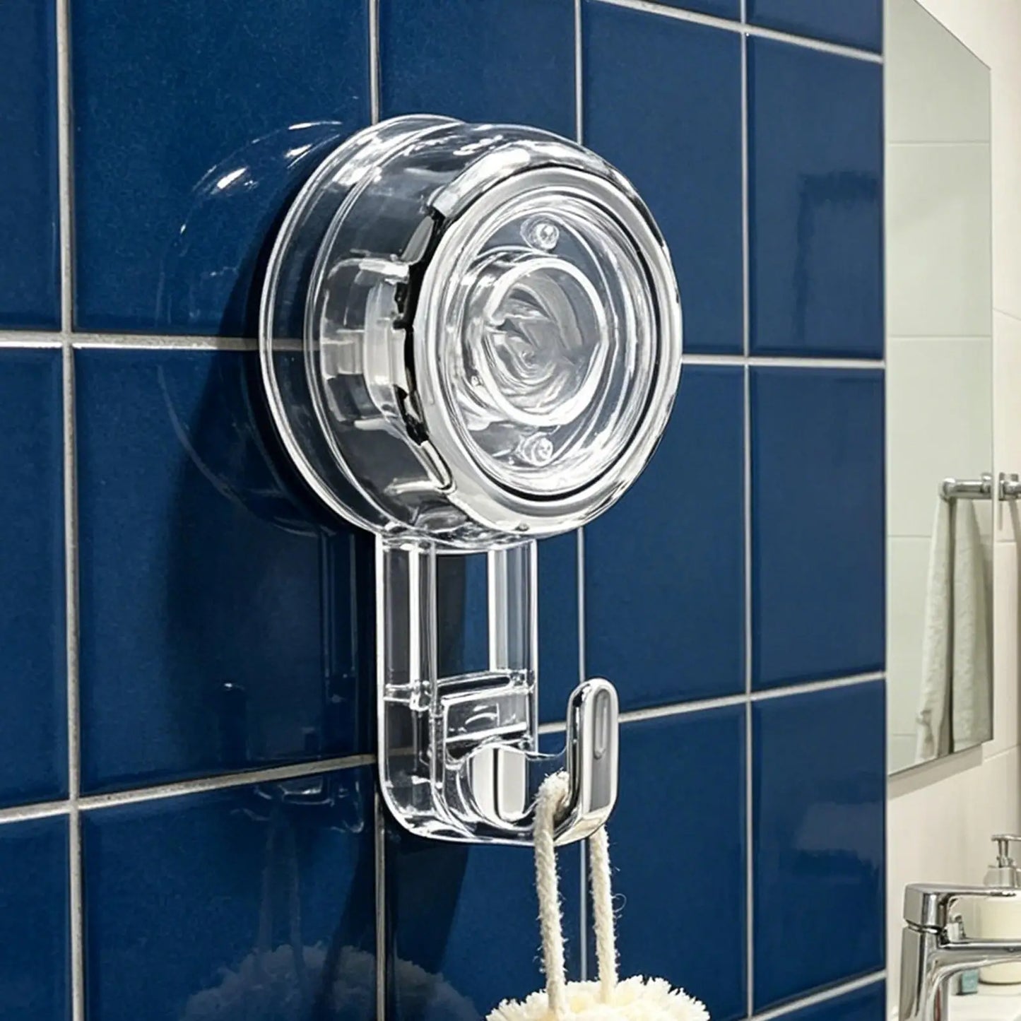 Heavy-Duty Suction Cup Shower Hook – Traceless & Reusable