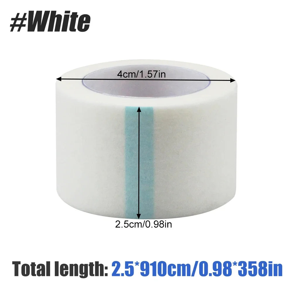 10-Roll Non-Woven Nose Tape | Rhinoplasty & Wound Care Medical Adhesive Tape Peaceful Pleasures Health and Wellness White-2.5cm-10PCS