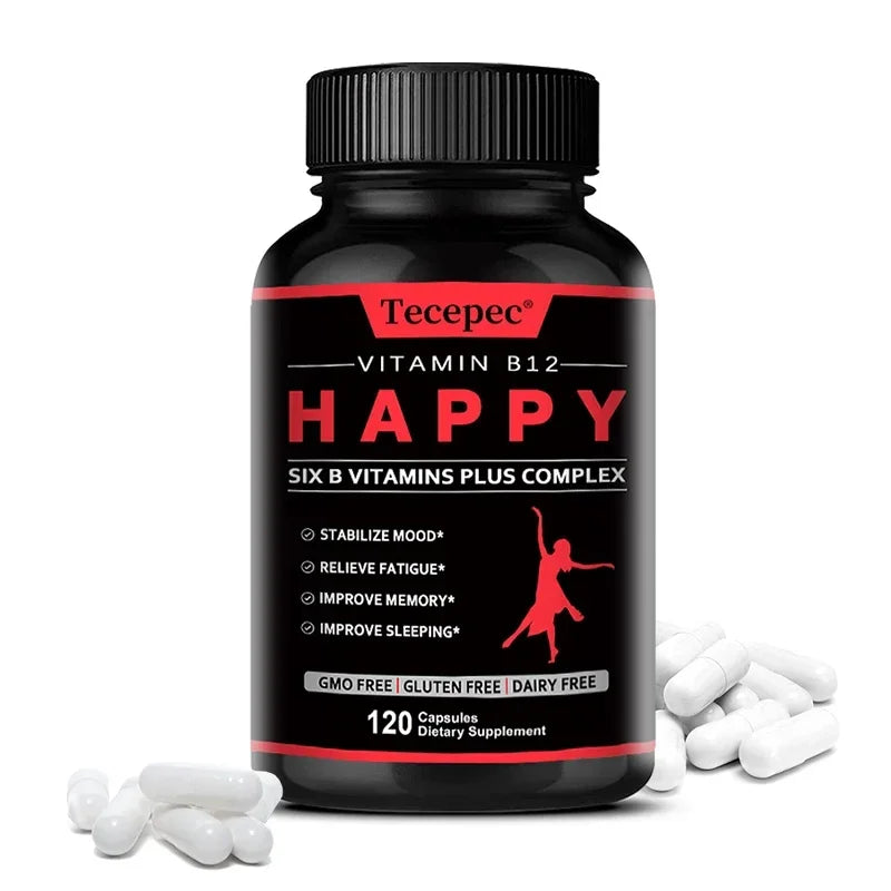 Vitamin B12 – Dietary Supplement, Supports Energy Metabolism, Mental Clarity, and Nervous System Health – Easy To Swallow Peaceful Pleasures Health and Wellness 120 count-1 bottle