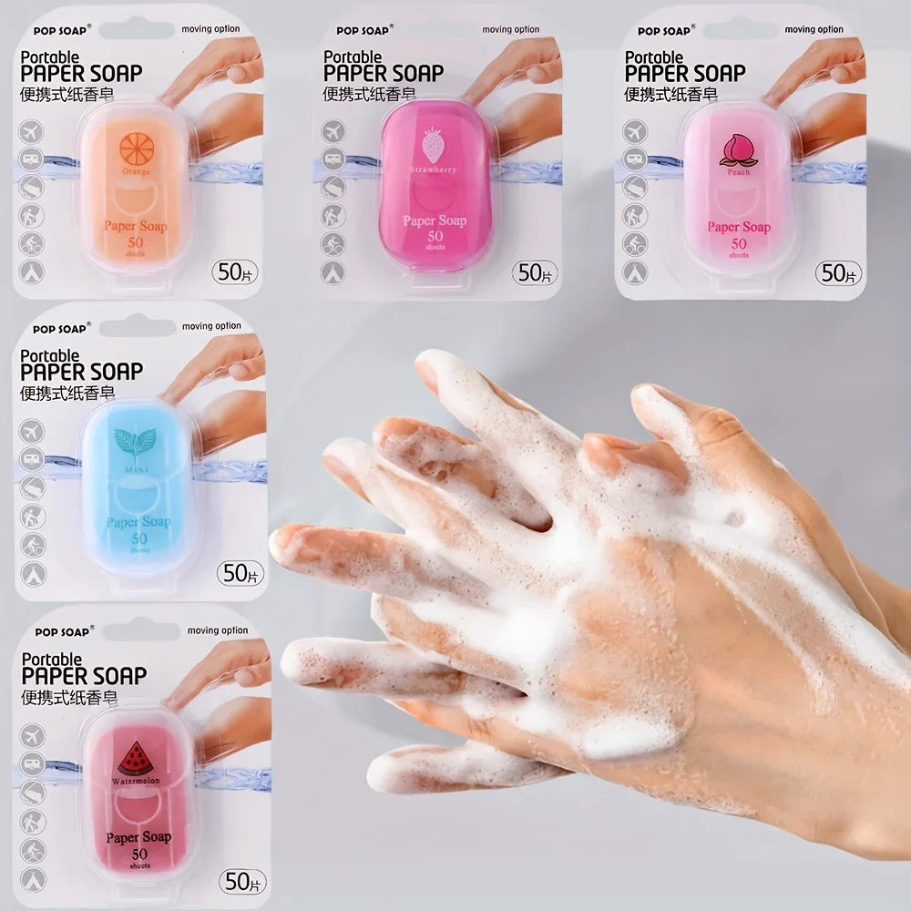 Portable Paper Soap Sheets | Travel Hand Washing Soap