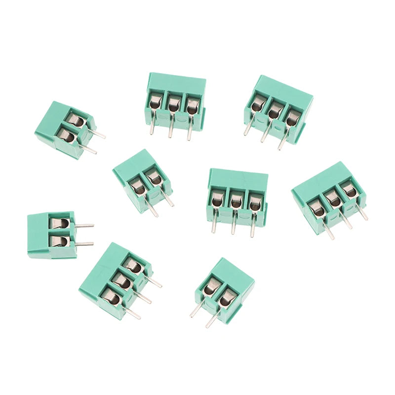 New 50pcs Kf350-2p 3p 3.5mm 300v 10A Pitch 2 3 Pin Spliceable Plug-in PCB Screw Terminal Block Connector FOR 24-18 AWG CABLE Peaceful Pleasures Health and Wellness