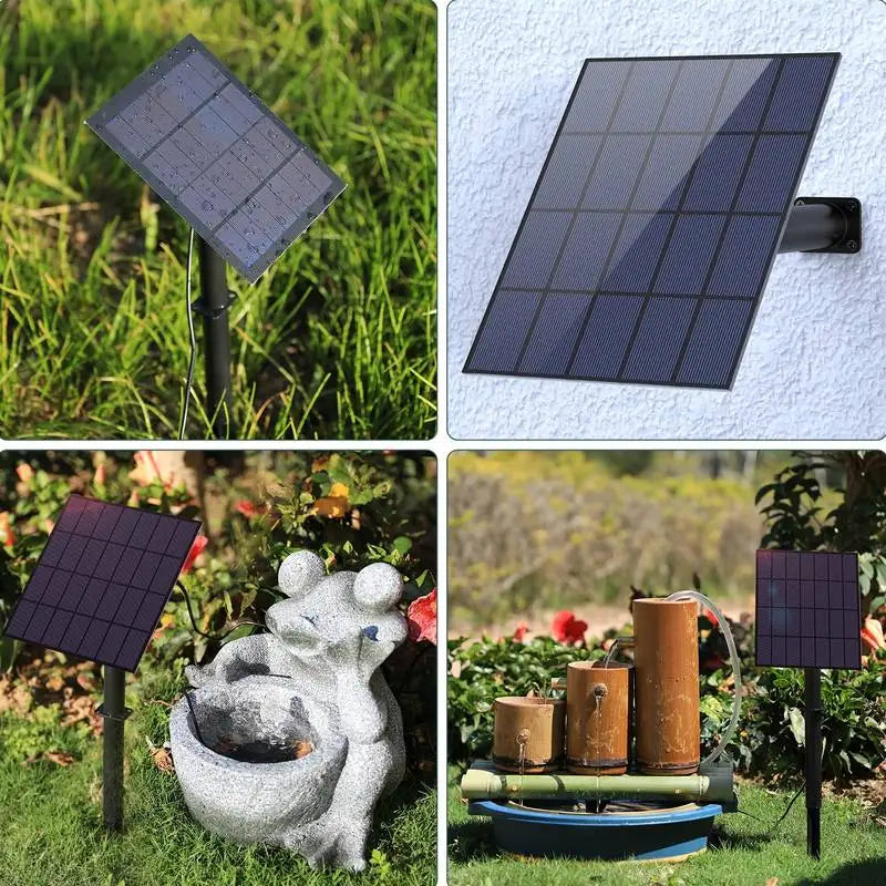 AISITIN 3.5W Solar Fountain Pump – 16 Nozzles for Bird Bath