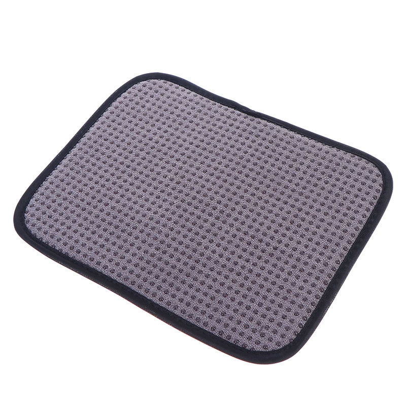 Reusable 25x20CM Bowling Ball Towel Polyester Nonslip Cleaning Pad Dust Remover for Indoor Games Peaceful Pleasures Health and Wellness Gray
